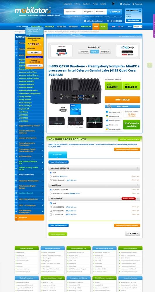 Sklep internetowy - Mobilator.pl - laptop