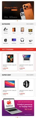 Rozwiązania e-commerce - TiO.pl - Aplikacja mobilna iOS - tablet mobile