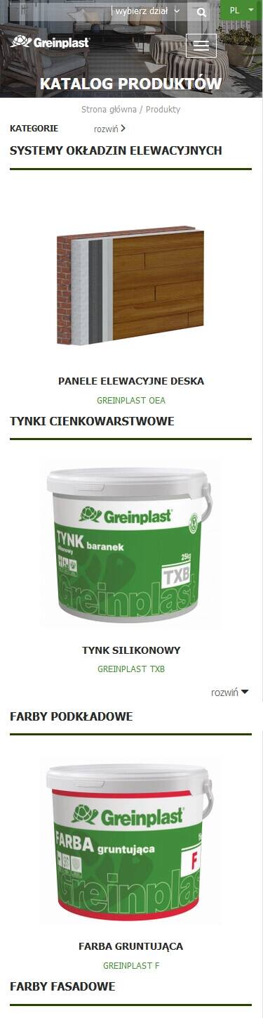 Strona internetowa - Greinplast - mobile telefon