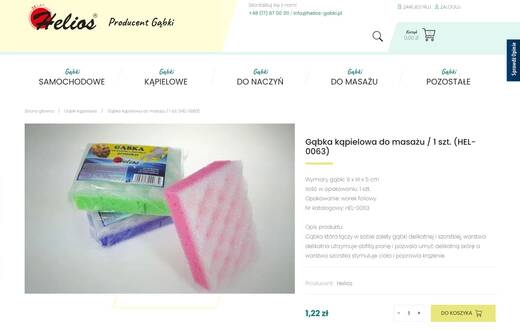 Sklep internetowy - Helios Gąbki - zdjęcie 2