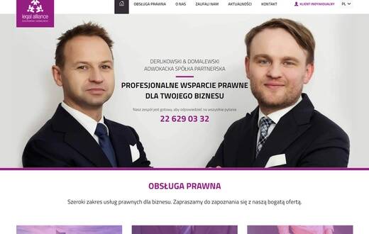 Strona internetowa - Legal Alliance - zdjęcie 1
