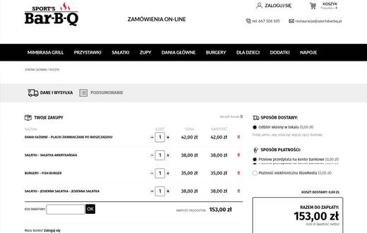 Rozwiązania e-commerce - Sport’s Bar-B-Q - zdjęcie 2