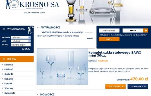 Sklep internetowy - Krosno S.A. - zdjęcie 1