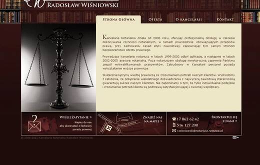Strona internetowa - Kancelaria Notarialna Radosław Wiśniowski - zdjęcie 1