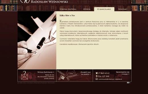 Strona internetowa - Kancelaria Notarialna Radosław Wiśniowski - zdjęcie 3
