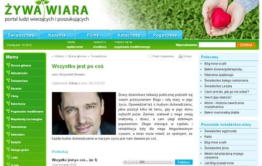 Portal internetowy - Żywa Wiara - zdjęcie 6