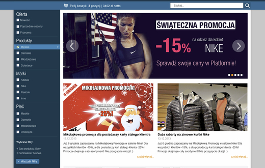 Rozwiązania e-commerce - Platforma B2B Tradesport - zdjęcie 2
