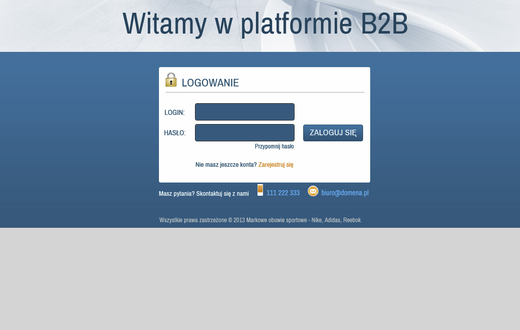 Rozwiązania e-commerce - Platforma B2B Tradesport - zdjęcie 1