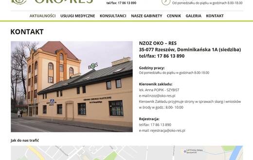 Strona internetowa - Oko-Res - zdjęcie 3
