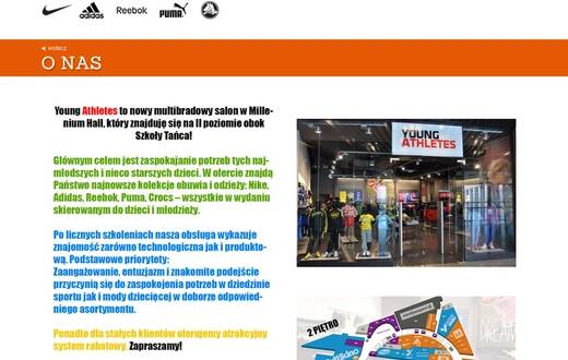 Strona internetowa - Young Athletes - zdjęcie 2