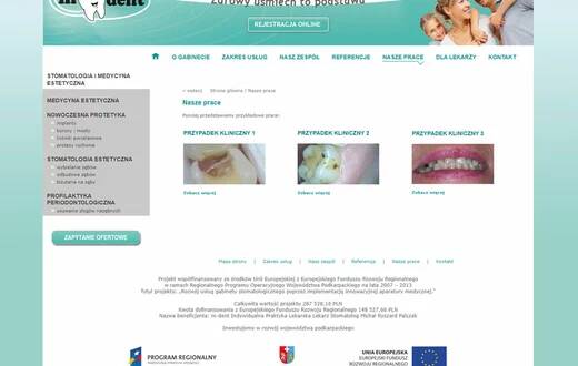 Strona internetowa - m-dent - zdjęcie 3