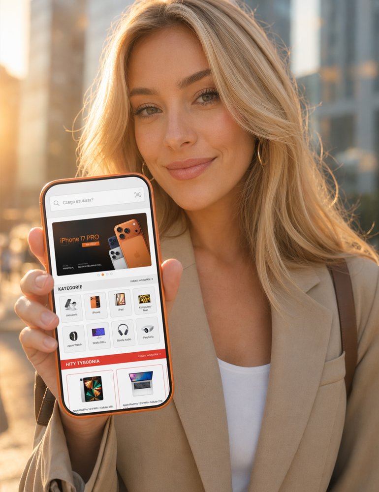 Rozwiązania e-commerce - TiO.pl - Aplikacja mobilna iOS - widok desktop pc