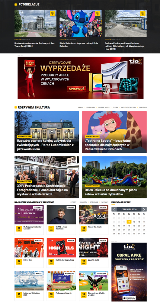 Portal internetowy - RESinet.pl - widok laptop