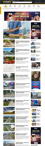 Portal internetowy - RESinet.pl - widok tablet mobile