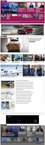 Portal internetowy - Biznes i styl - widok tablet mobile