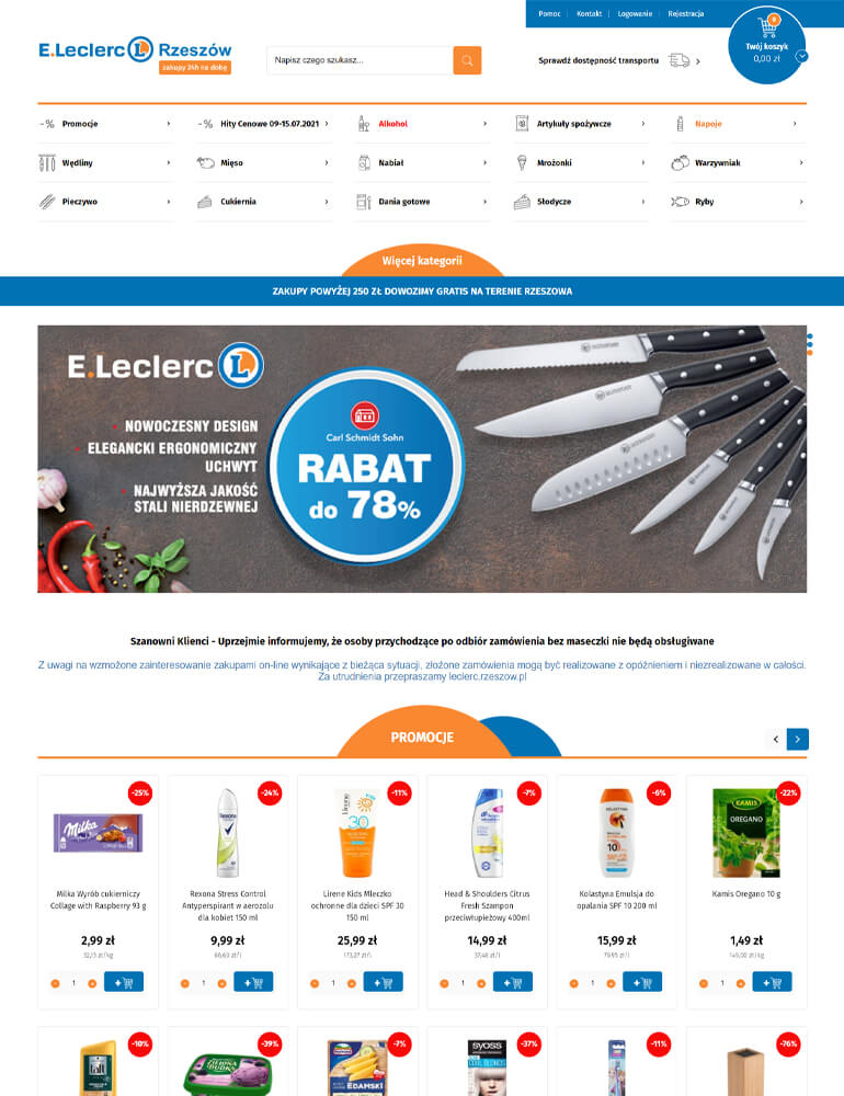 sklep online Leclerc Rzeszów sklepy internetowe TiO interactive